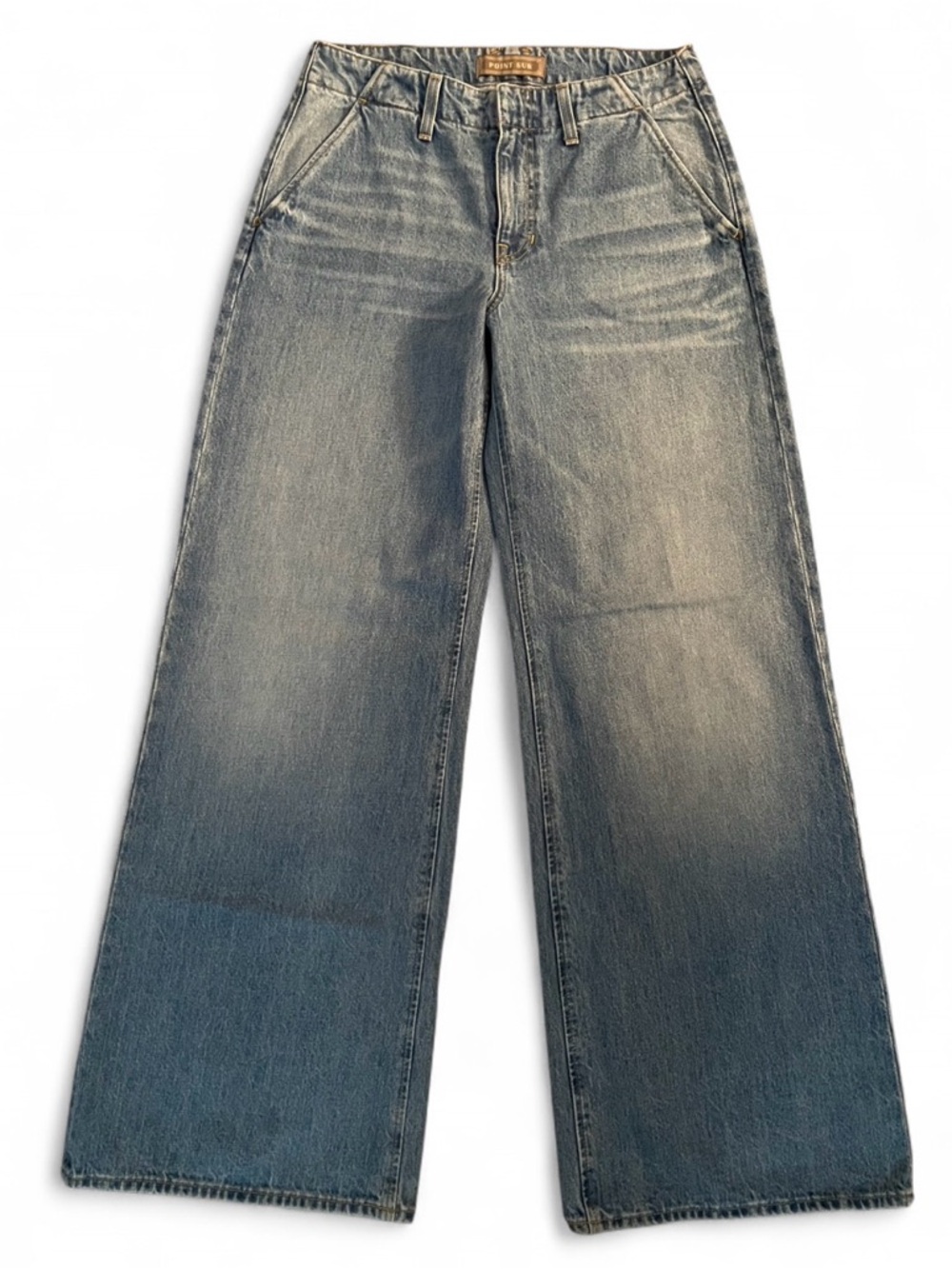 J. Crew Point Sur Denim Wide Leg Light Wash Jeans Womens Size 26